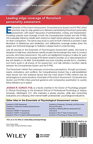 Essentials of Rorschach Assessment: Comprehensive System and R-PAS (Essentials of Psychological Assessment)