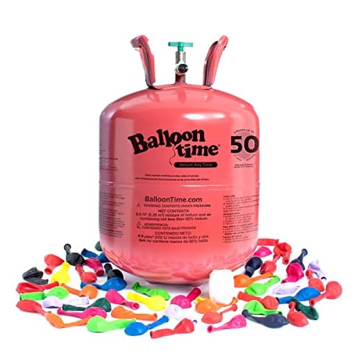 Balloon Time Disposable Helium Kit, 14.9 cu.ft.