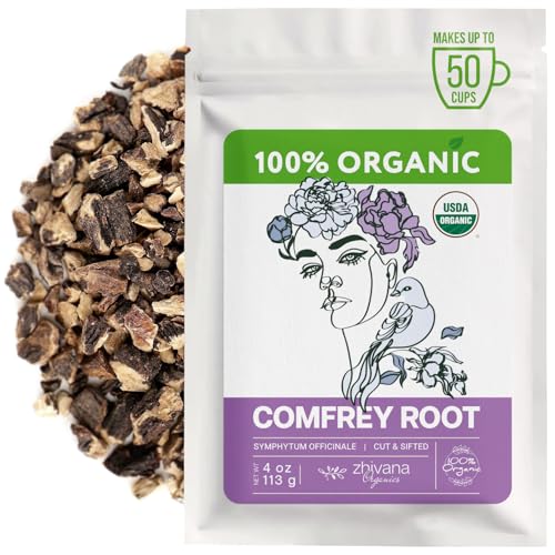 Organic Comfrey Root Herb 4 oz. Bones Muscles Ligaments - Make Poultice