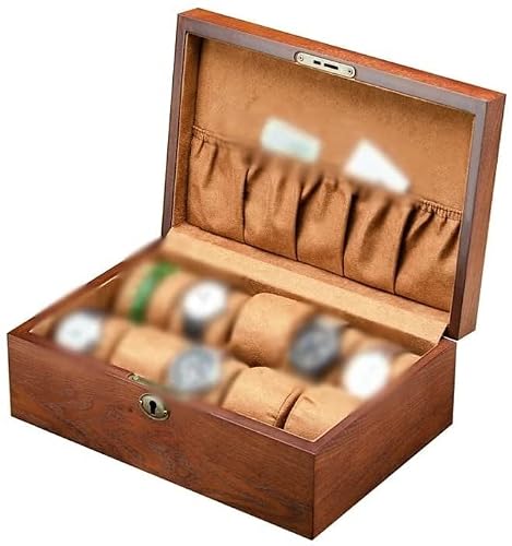 TIANQIHAO Watch Holder Watch Box Watch Display Case Storage Box Wooden Case Suitable For Putting Watches Necklaces Watch Organizer