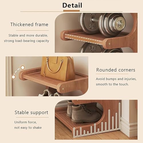 Étagère à chaussures en bambou 7 niveaux pour couloir - 6