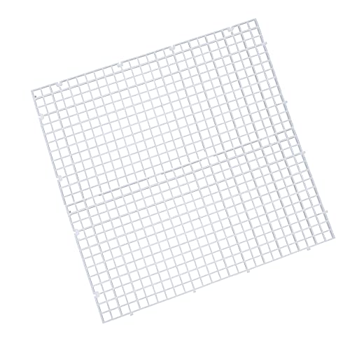 ALEGI Aquarium Plastic Grid Divider Tray Egg Crate,Grid Isolate Board Divider Fish Tank Bottom Black Filter Tray (2 Pcs L)