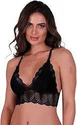 Sutiã sem Bojo de Renda Cropped Isis