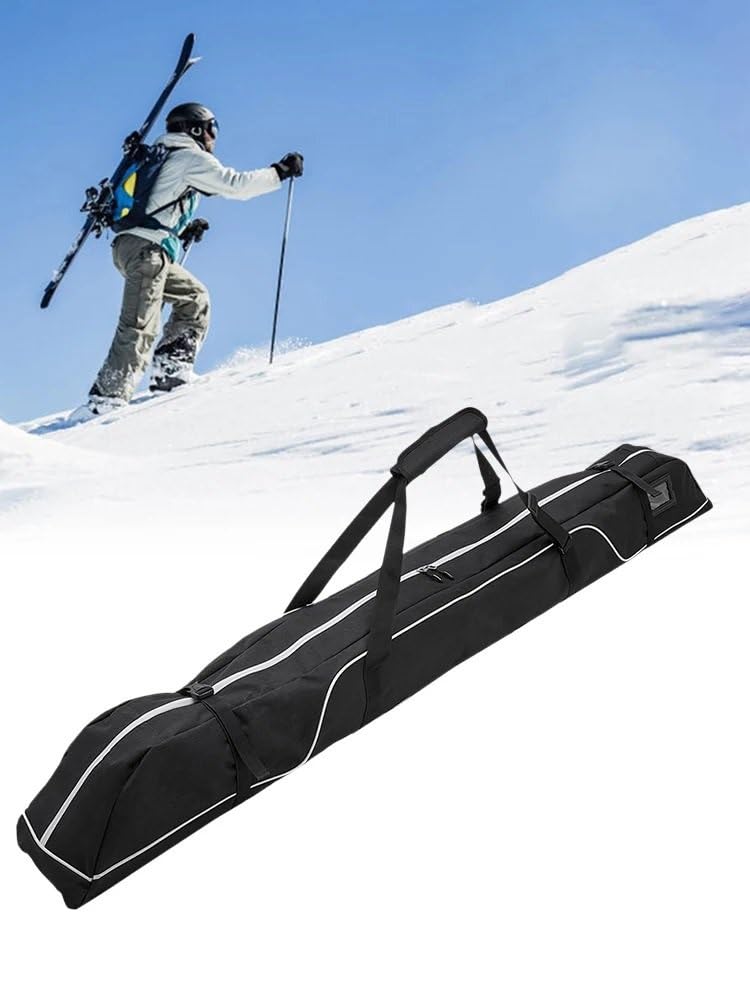 Torby na buty narciarskie 192 cm torba na ramię do snowboardu, regulowana, przenośna narty, podróżna kije narciarskie torba bagażowa