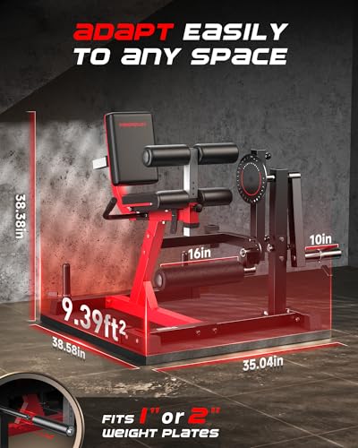 Image of FEIERDUN 4-in-1 Adjustable Leg Extension Curl Machine - 700lbs Capacity Leg Extension Machine for Lower Body Workouts - Adjustable Leg Curl Machine