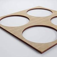 Vista 53 de 23 3/8"W X 23 3/8"H Large Wembley Decorativos Paneles De Pared De Madera De Calado, Aliso