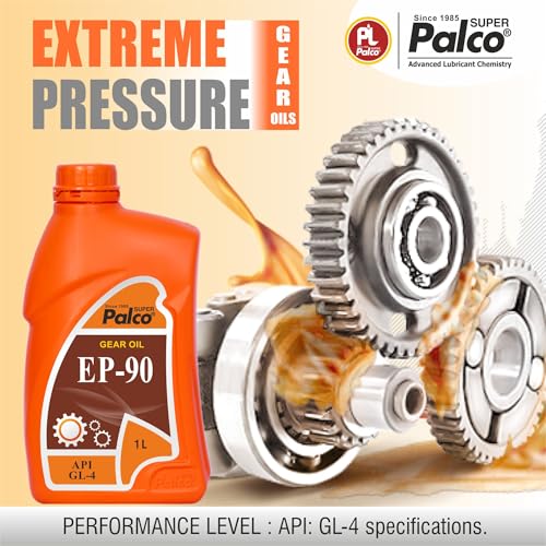 Image of PALCO EP 90 Extreme Pressure Gear Oil for Gear Box 1 Litre (Pack 2) | API GL 4 Gear Oil for Cars, Buses & Trucks High Performance Heavy-Duty for Smooth Transmissions, Superior Protection