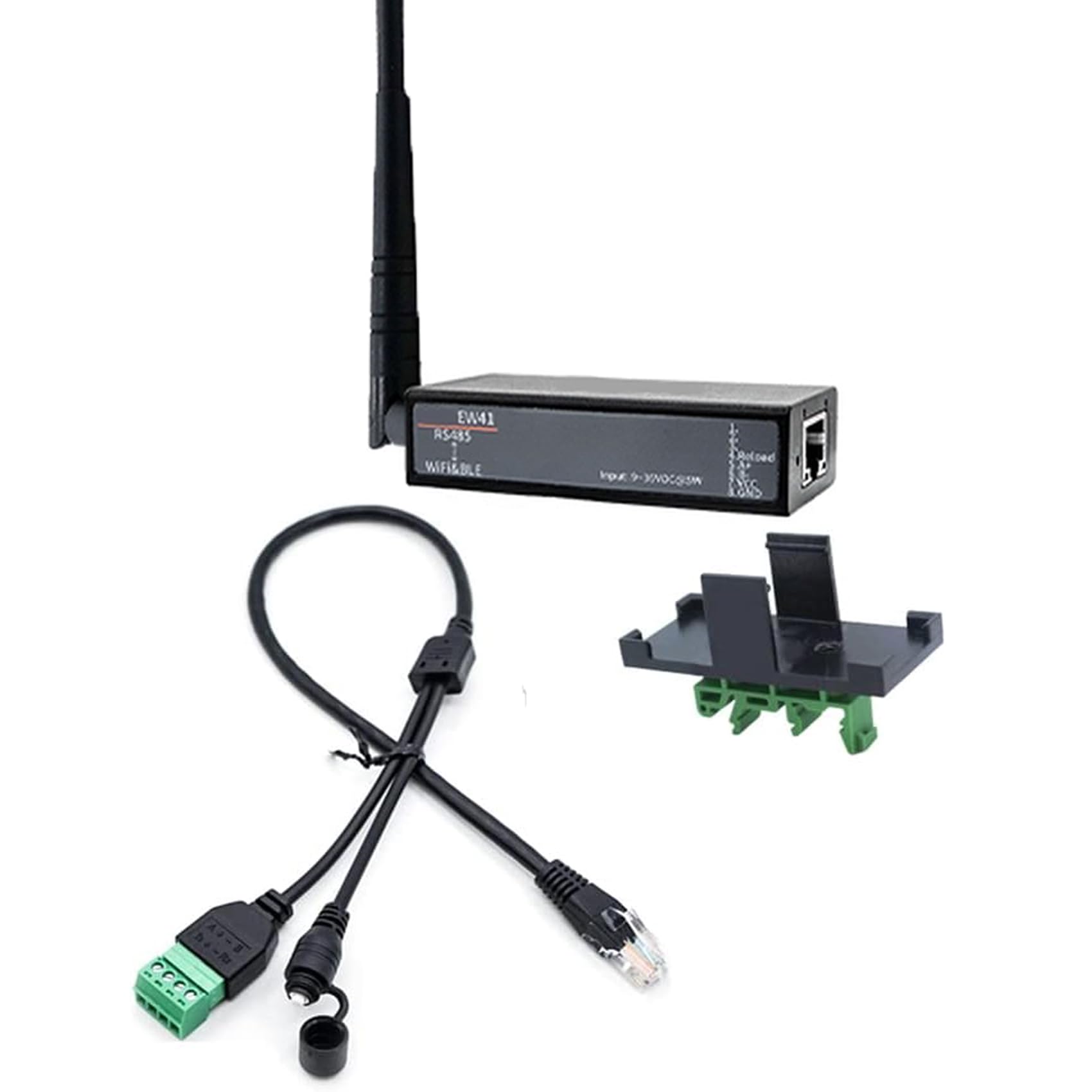 Jevina Port série RS485 vers WiFi et BLE Device Server Module Convertisseur -EW41 Protocole Modbus Transfert de données via WiFi