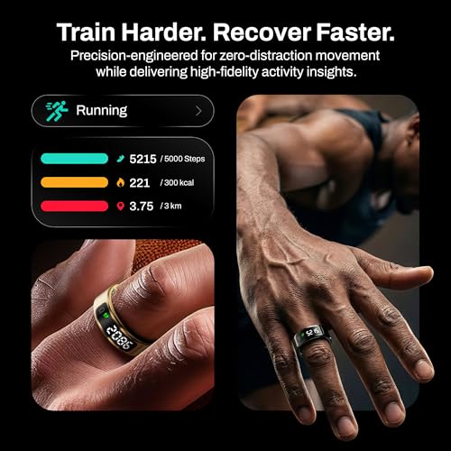 Image of Pebble Halo 2 Next-Gen Smart Ring with Digital Display, Gesture Control, 24x7 Sleep & SpO2 Monitoring, HRV Tracker, Stainless Steel Body,Step & Calorie Tracker (Black, 11)
