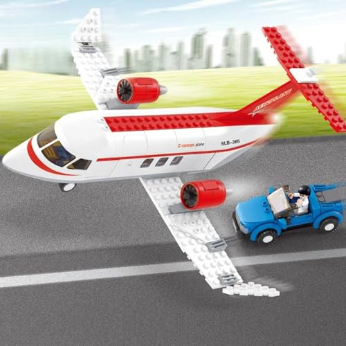 Image of Private Airplane Building Block Set - 275+ Pieces Aviation-Themed Educational Toy | Compatible with Major Brands | Safe, Durable Materials | 12 Months Manufacturing Warranty