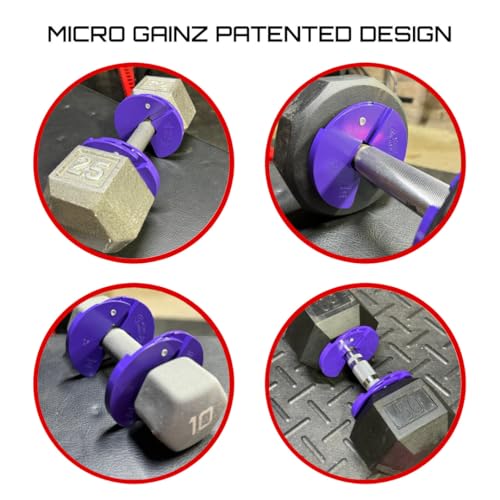 Image of Micro Gainz 1.25LB Dumbbell Fractional Weight Plates, 2-Piece