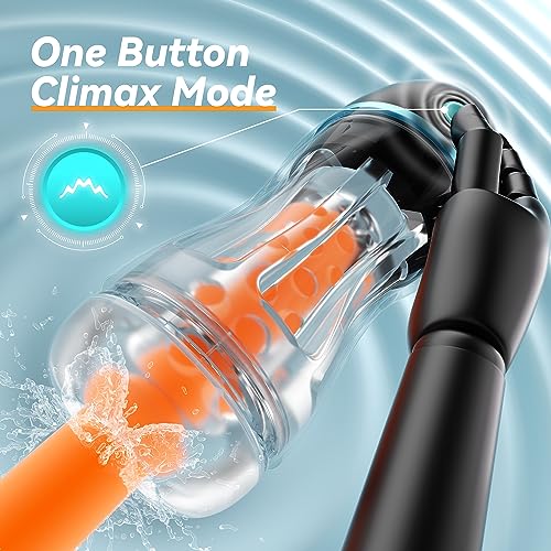 Image of AI Interactive Sucking Male Masturbators - 7 Vibration & Suction Hands Free Pocket Pussy Male Stroker with 3D Realistic Textured, Blowjob Toy Penis Pump Adult Male Sex Toys for Men Sex Machine