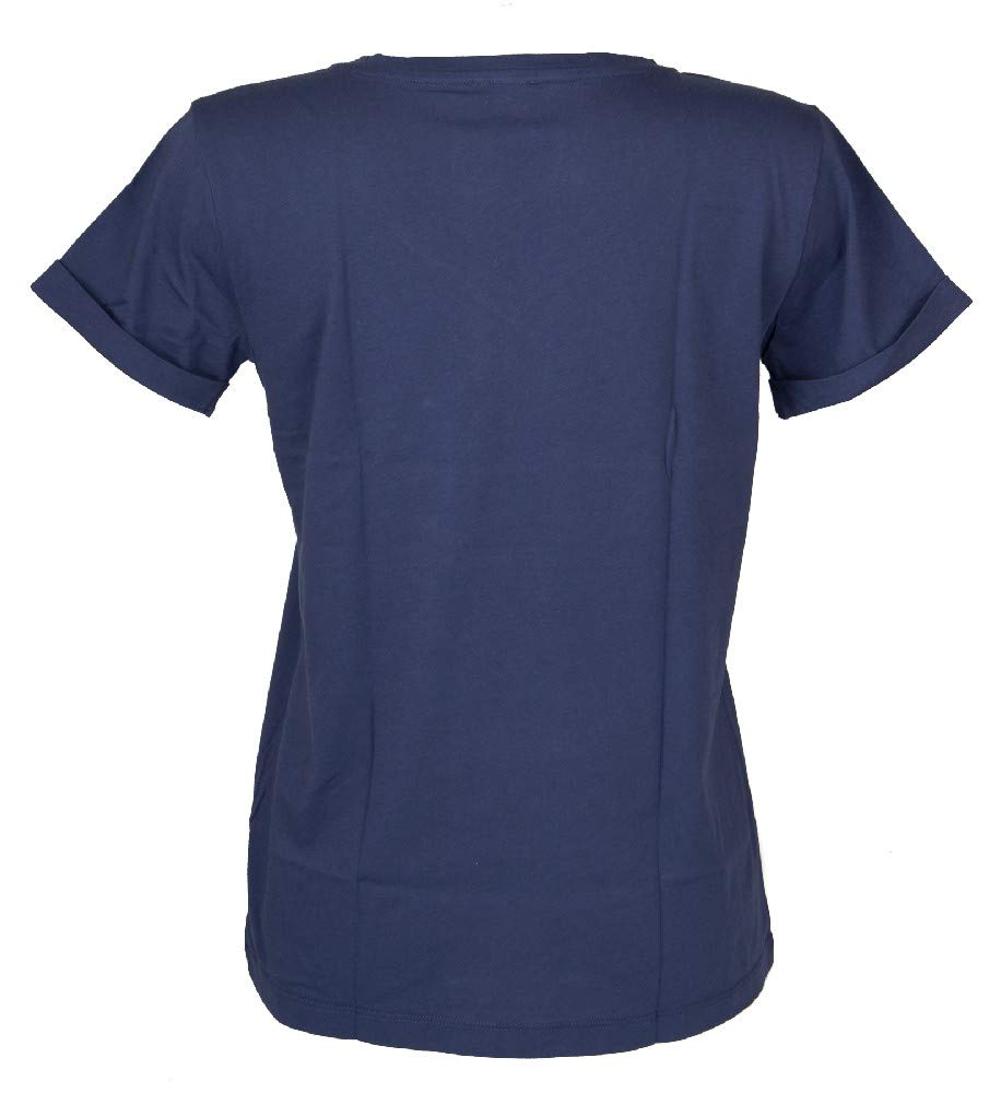 Emporio Armani Camiseta Camiseta Mujer Escote en V Manga Corta algodón artículo 164334 0P291
