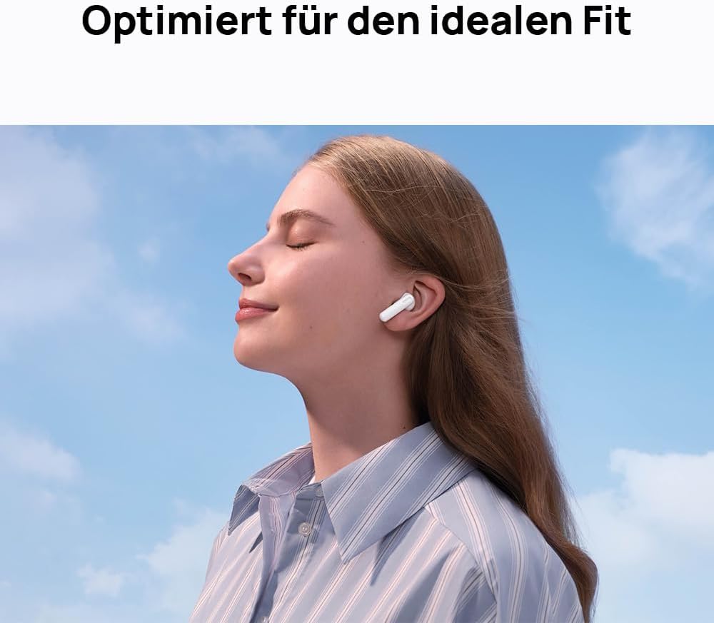 HUAWEI FreeBuds SE 2 Kabellos Kopfhörer, Bis zu 40 Stunden Akkulaufzeit, Leicht und komfortabel, Ausgewogener Klang, Wasserdichtigkeit, keramisch weiß