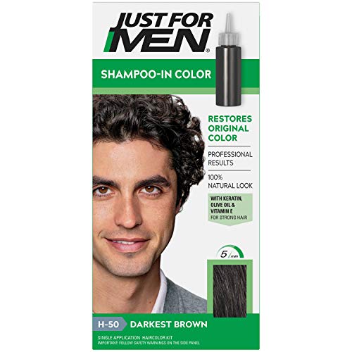 JUST FOR MEN Hair Color H-50 Darkest Brown 1 Each (Pack of 8)