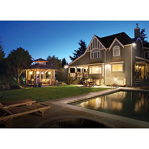 Cooper Lighting 110 Degree Motion Detector Floodlight, White #TOP1