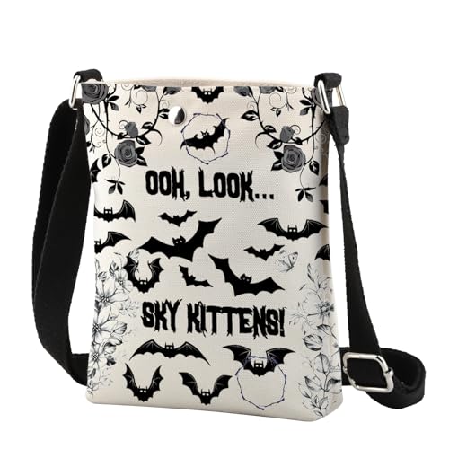 Bat Crossbody Bag Bat Lover Gift Oh Look Sky Funny Halloween Party Gift Spooky Bat Gifts Gothic Small Crossbody Purse