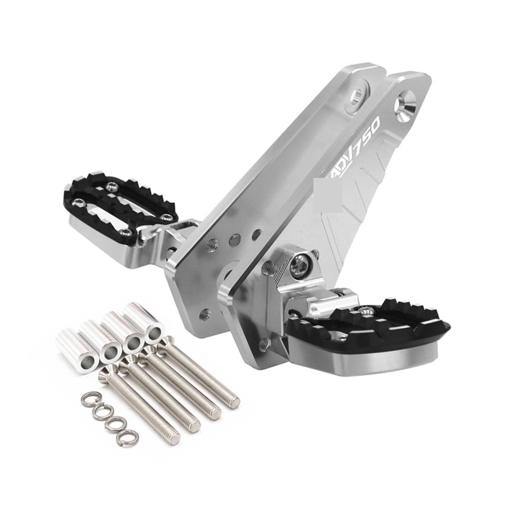 Cale pied moto arrière pliant noir argent pour passager CB919 CBR 600 - 7