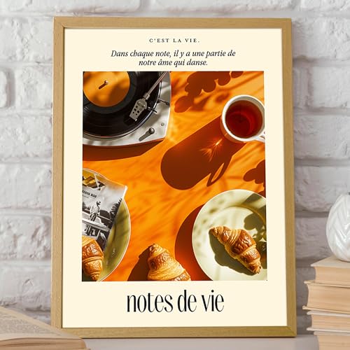 Décoration murale de bureau Wallbuddy affiche café et vinyle