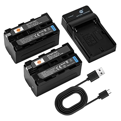 Batería NP-F750 DSTE y cargador compatible con cámaras Sony CCD-TR710 y serie TR
