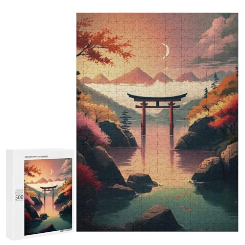 Rompecabezas Torii Gate de 500 piezas para adultos juego desafiante zen