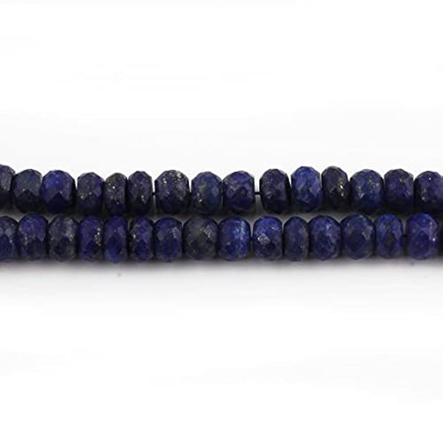 Perles Lapis Lazuli rondelles facettées 9mm bleu naturel 15.5 pouces