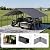 20 x 20 FT Heavy Duty Metal Carport, Galvanized Steel Car Canopy with Reinforced Frame, Outdoor Car Garage Shelter for Pickup Truck, SUV, Motorcycle & Boat, All Weather Protection