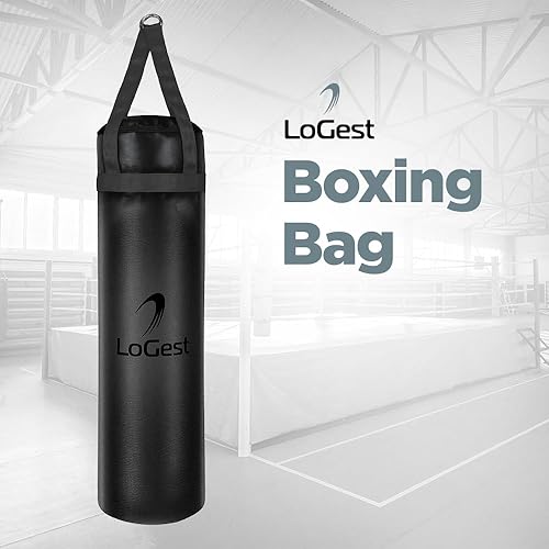 Miniatura 7 de LoGest Bolsa de boxeo Saco de boxeo colgante Equipo de entrenamiento deportivo MMA, karate, judo, muay thai, kickboxing colgante o independiente