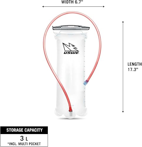 Miniatura 2 de USWE Elite - Bolsa de hidratación, depósito de agua con desconexión rápida Plug-n-Play y apertura de sellado deslizante, reversible, a prueba de