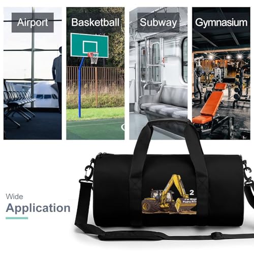 I'm Digging Being Sports Gym Bag Travel Duffel Workout Bag with Adjustable Strap3