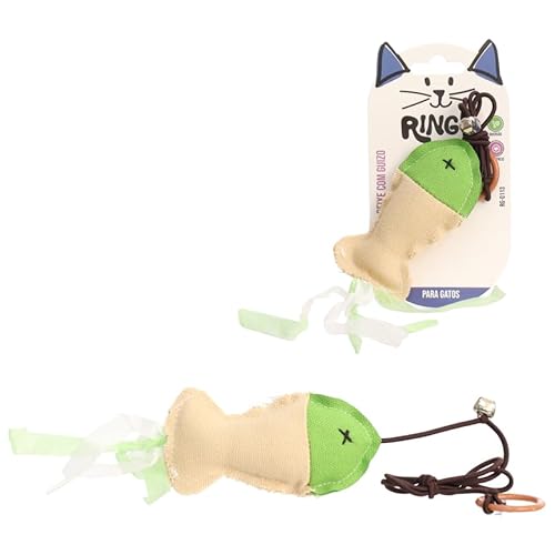 Ringo -Brinquedo para gato peixe com guizo