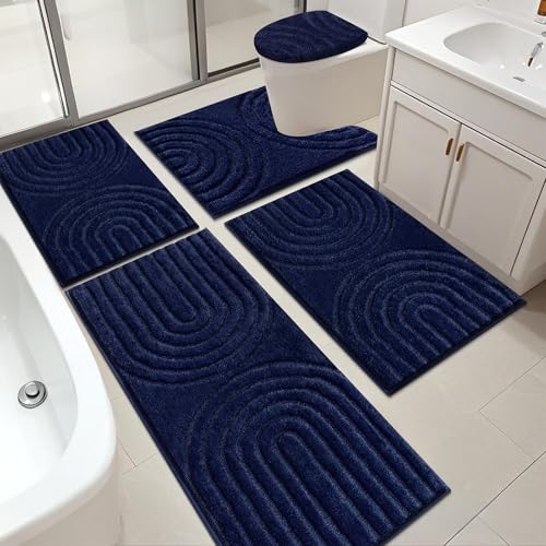 HEBE Bathroom Rugs Set 5 Piece...