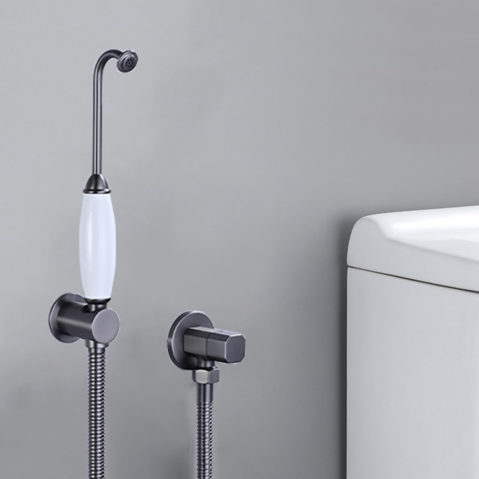 Słuchawka prysznicowa WC do czyszczenia intymnego, regulowane ciśnienie wody, montaż ścienny, bidet, słuchawka prysznicowa, zestaw do higieny osobistej