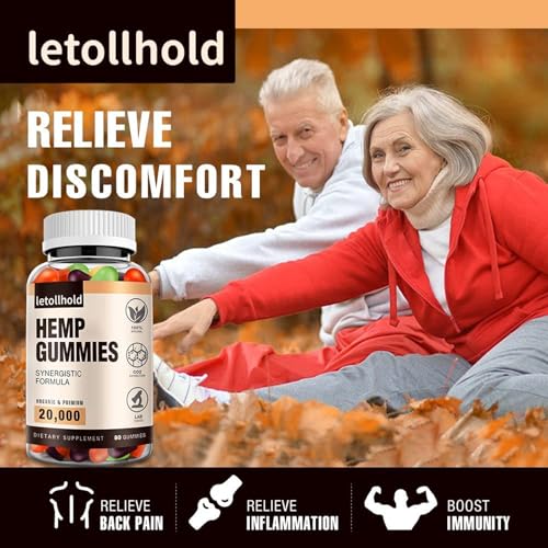 Hemp Gummies for Sleep, Pain, Anxiety High Potency Advanced Extra Strength with Pure Natural Hemp Oil, Best Hemp Extract for Adults - Low Sugar(1 Pack) 51TfaB4k3ML. SL500 - Hemp Gummies for Sleep, Pain, Anxiety High Potency Advanced Extra Strength with Pure Natural Hemp Oil, Best Hemp Extract for Adults - Low Sugar(1 Pack)