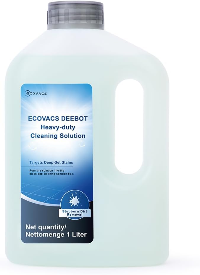ECOVACS DEEBOT – Soluzione detergente extra intensiva 1L per X11 Famiglia, Accessori Ufficiali