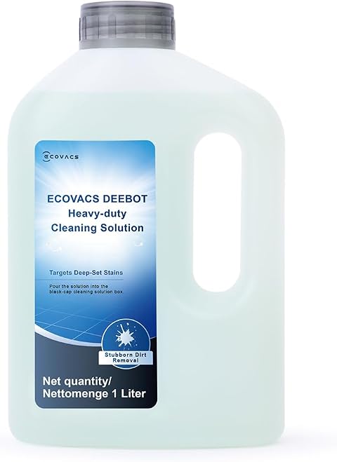 ECOVACS DEEBOT – Soluzione detergente extra intensiva 1L per X11&X12 Famiglia, Accessori Ufficiali