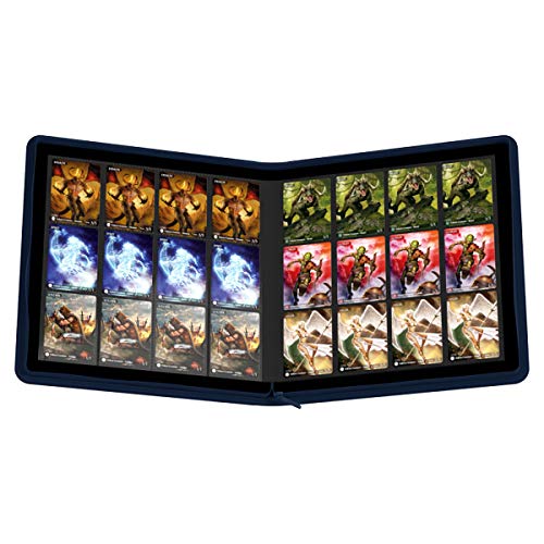 Ultimate Guard Zipfolio 480 – 24 Pocket Xenoskin (Quadrow) Blue #TOP5