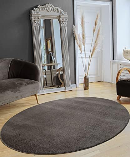 the carpet Relax Rug, Modern, Fluffy, Short Pile, Non-Slip Underside, Washable up to 30°C, Super-Soft, Fur Look, Blue, 120 x 160 cm