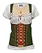 Fräulein T-camiseta de manga corta Fräulein para mujer disfraz de Octoberfest para la práctica de diseño de jarra de cerveza Oktoberfest