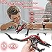 Animal Toys Action Figures Soft Glue Monster Toys with Movable Joints, Cool Burst Prehistoric Behemoth Lizard Toy Monster Figures Gifts Dinosaur Toys for Kids Birthday (2nd Evolution Form- Flame Red)