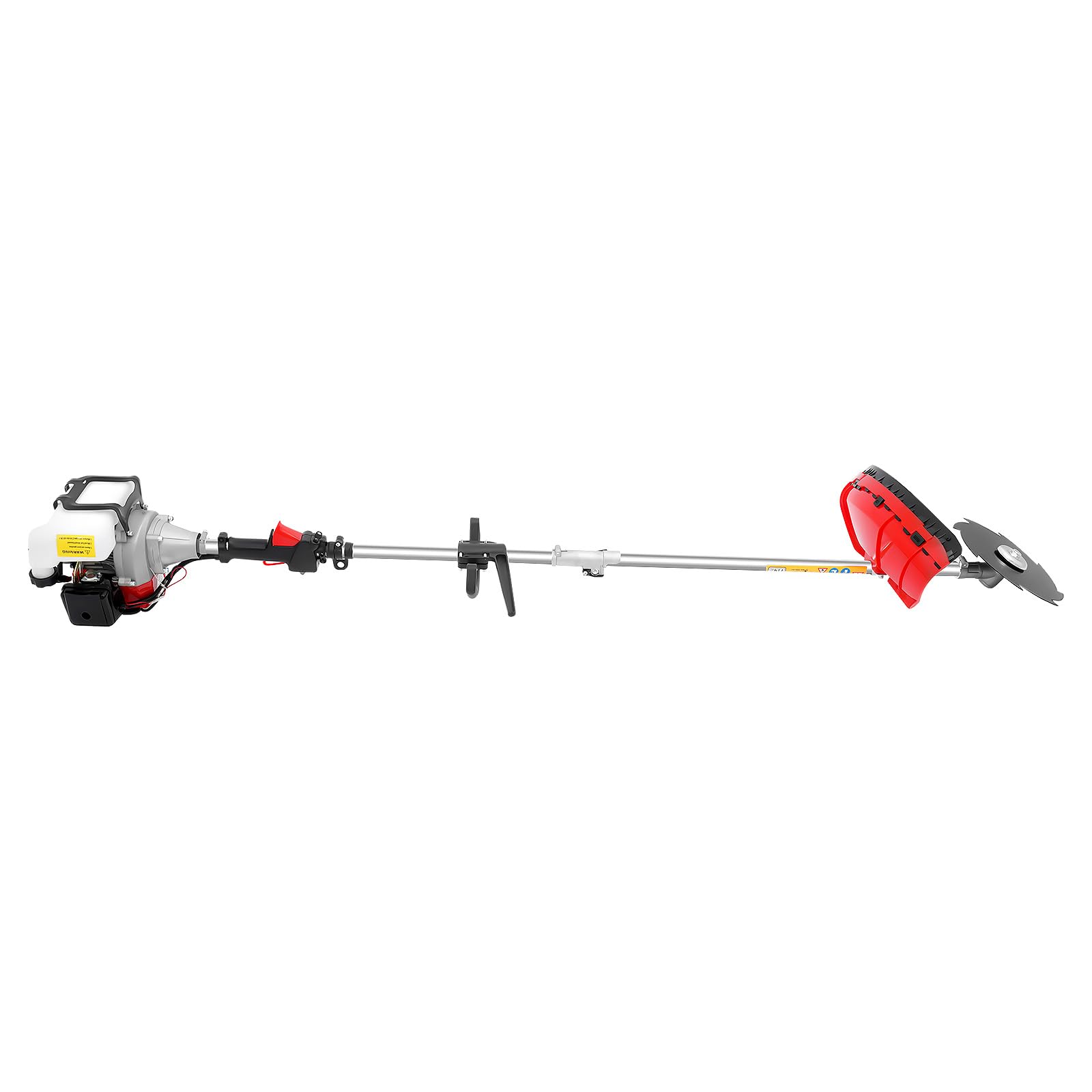 52CC - Herramienta multifunción de jardín de gasolina de 2 tiempos, 7 en 1, desbrozadora de 1,7 kW con cortasetos y podadora para setos, árboles y céspedes