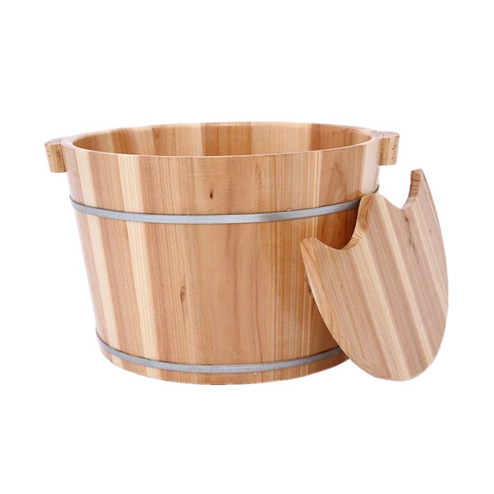 Spa per pediluvi in legno per adulti, Relax Pedicure pediluvio, Sauna Secchio di legno, massaggio ai piedi Spa per la casa, Grande pediluvio Vasca idromassaggio (taglia Hot as ever