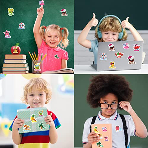400 Pieces Summer Stickers Teacher Reward Stickers Motivational Inspiration Positive Kindness Labels Stickers Tropical Beach Hawaiian Luau Stickers For Kids Homework Tests Assignments Classroom #TOP5