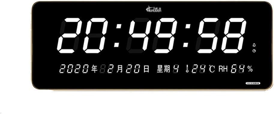 Weather Monitoring Clocks Weather Clock Electronic Clock Digital Wall Clock with Large Screen House Day Month Wall Clock Weather Detection Clock (White) (White)
