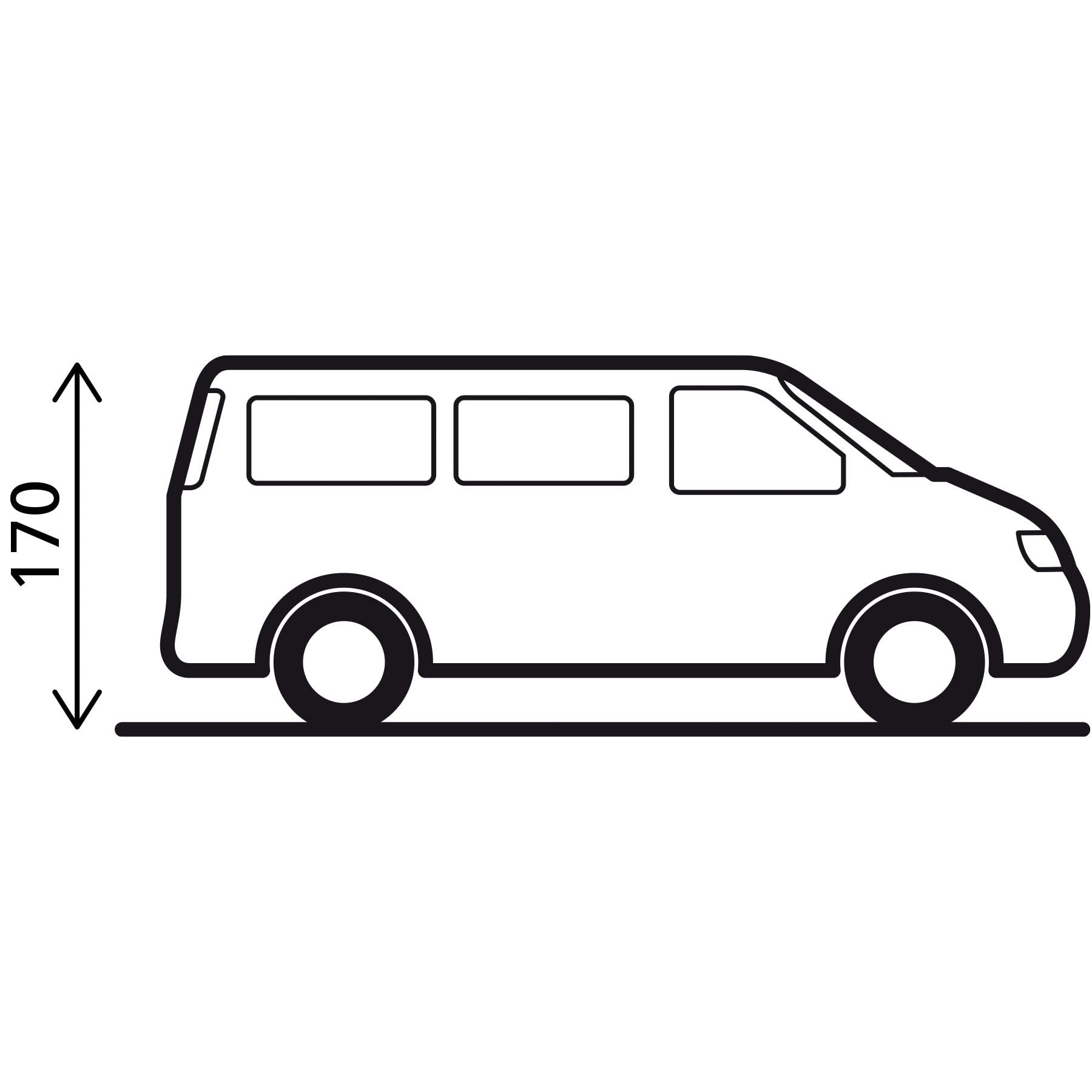 BRUNNER Namiot tylny Pilote Caddy 5 Mini Camper Bus przed namiotem SUV tylna klapa, kemping