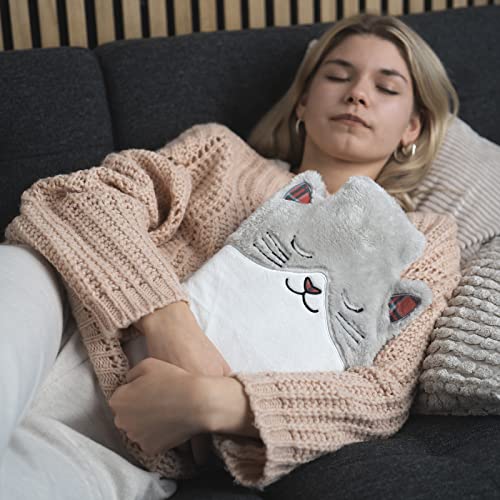 soxo Lustige Wärmflasche Mit Bezug Geschenk Für Frauen Männer Geschenke Lustig Wärmeflasche Katze