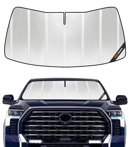 Pigenius Windshield Sun Shade for Toyota Tundra 2022-2025. Full Coverage Rearview Mirror Shade for...