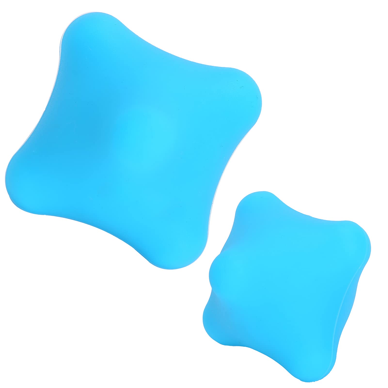 Bola del Masaje del Silicón para los Nudos del Músculo, Bola del Ejercicio de la Mano de 2,4 Pulgadas (Azul)