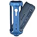 Silicone Case for JBL FLIP 6 Waterproof Portable Bluetooth Speaker, Gel Soft Skin Rubber Cover, Travel Carrying Storage Bag Pouch with Shoulder Strap and Carabiner - Blue