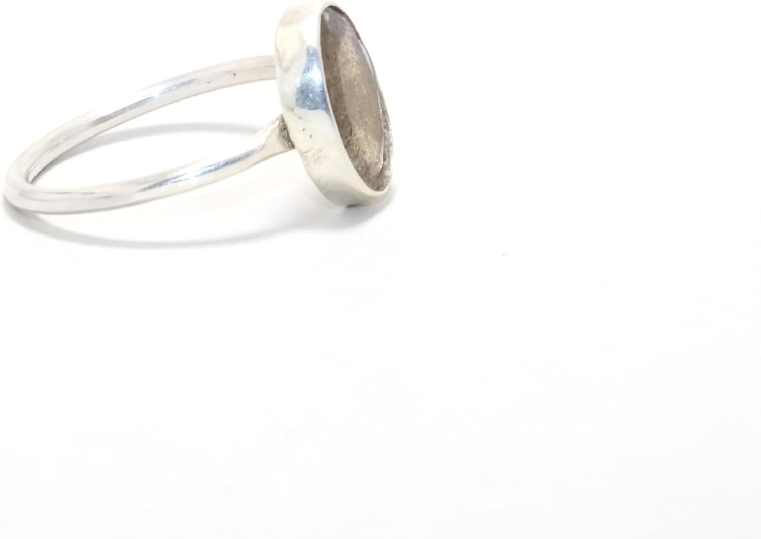 Blue Fire Labradorite Ring Oval Cut 925 Sterling Silver Handmade Jewelry for Women Birthday Everyday Look Graduation Gift
